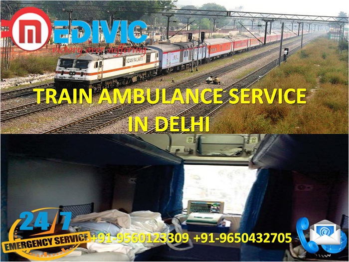 Train Ambulance Service in Delhi