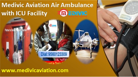 ICU Setup Air Ambulance Services in Delhi by Medivic Aviation